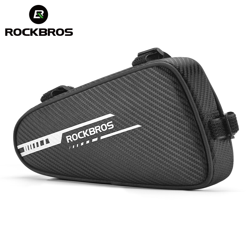 ROCKBROS Bike Triangle Bag Frame Bag Reflective Under Top Tube Storage Bag 1.2L