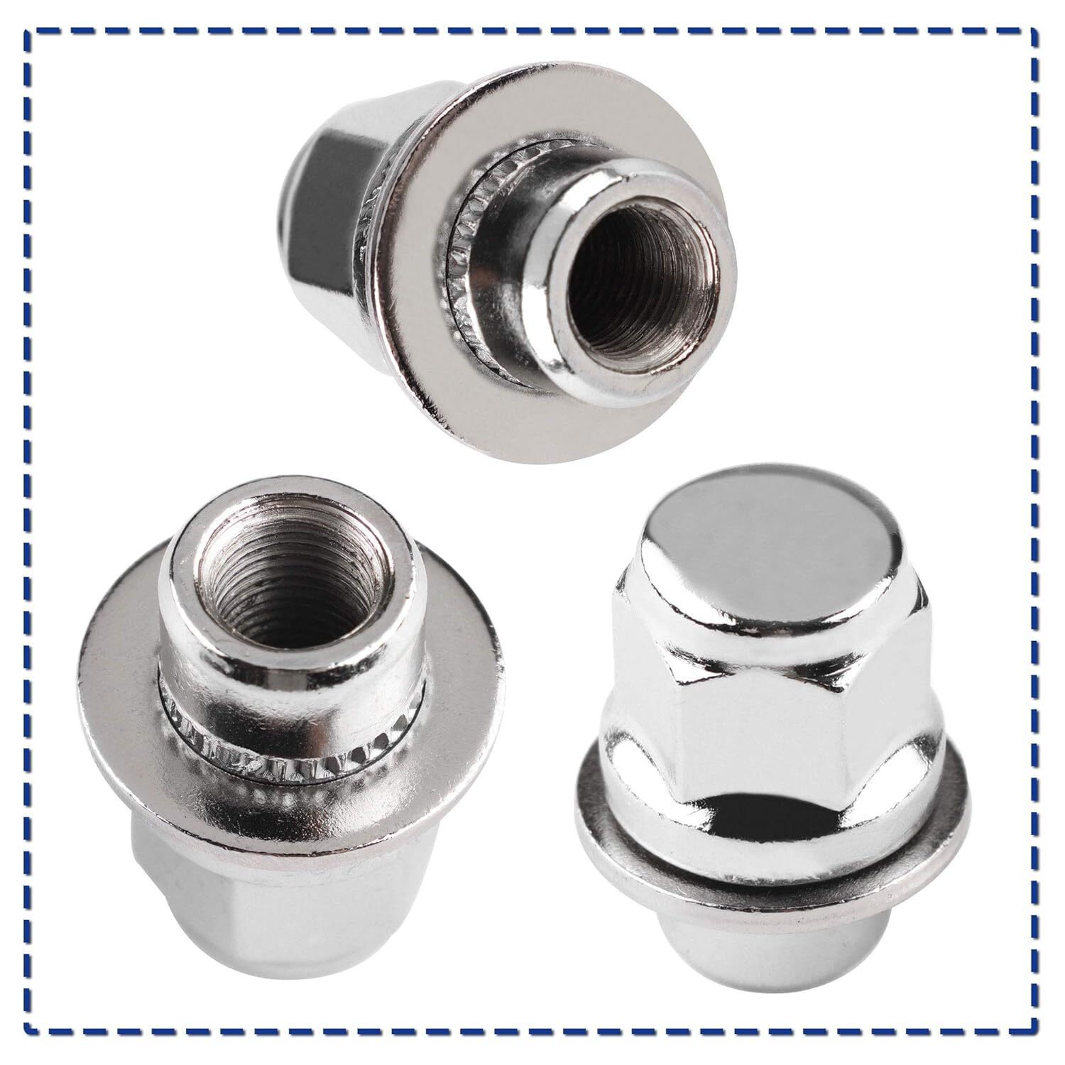 20pcs Chrome Lug Nuts For Nissan Infiniti 12x1.25 OEM Factory Style Mag Type