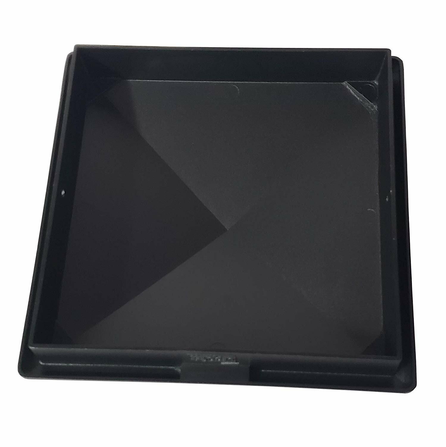 7.5" x 7.5" Heavy Duty Aluminium Pyramid Post Cap for Wood Posts - Black