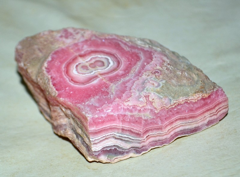 Big Rhodochrosite Stalactite / Stalagmite on matrix from Argentina * rare