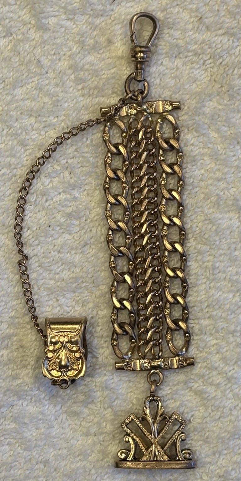 Antique Victorian Gold Filled Vest Pocket Watch Fob