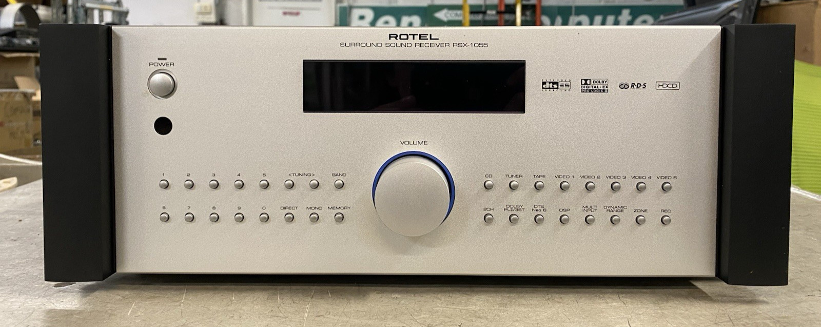 Rotel RSX-1055 Surround Sound A/V Receiver - SHOWN WORKING