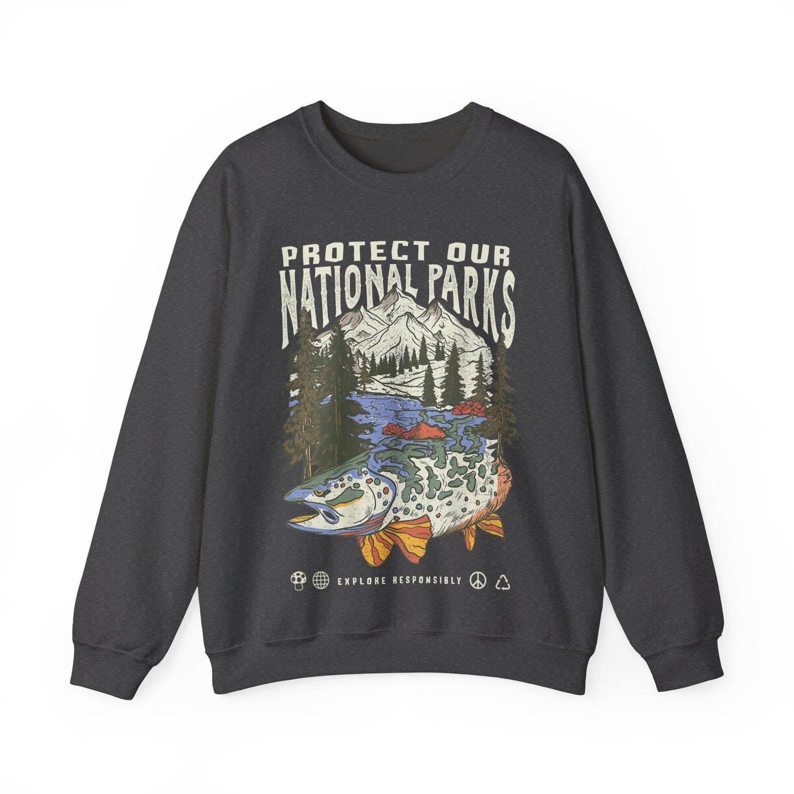 Vintage Protect Our National Parks Sweatshirt Travel Gift Trip Souvenir Tee