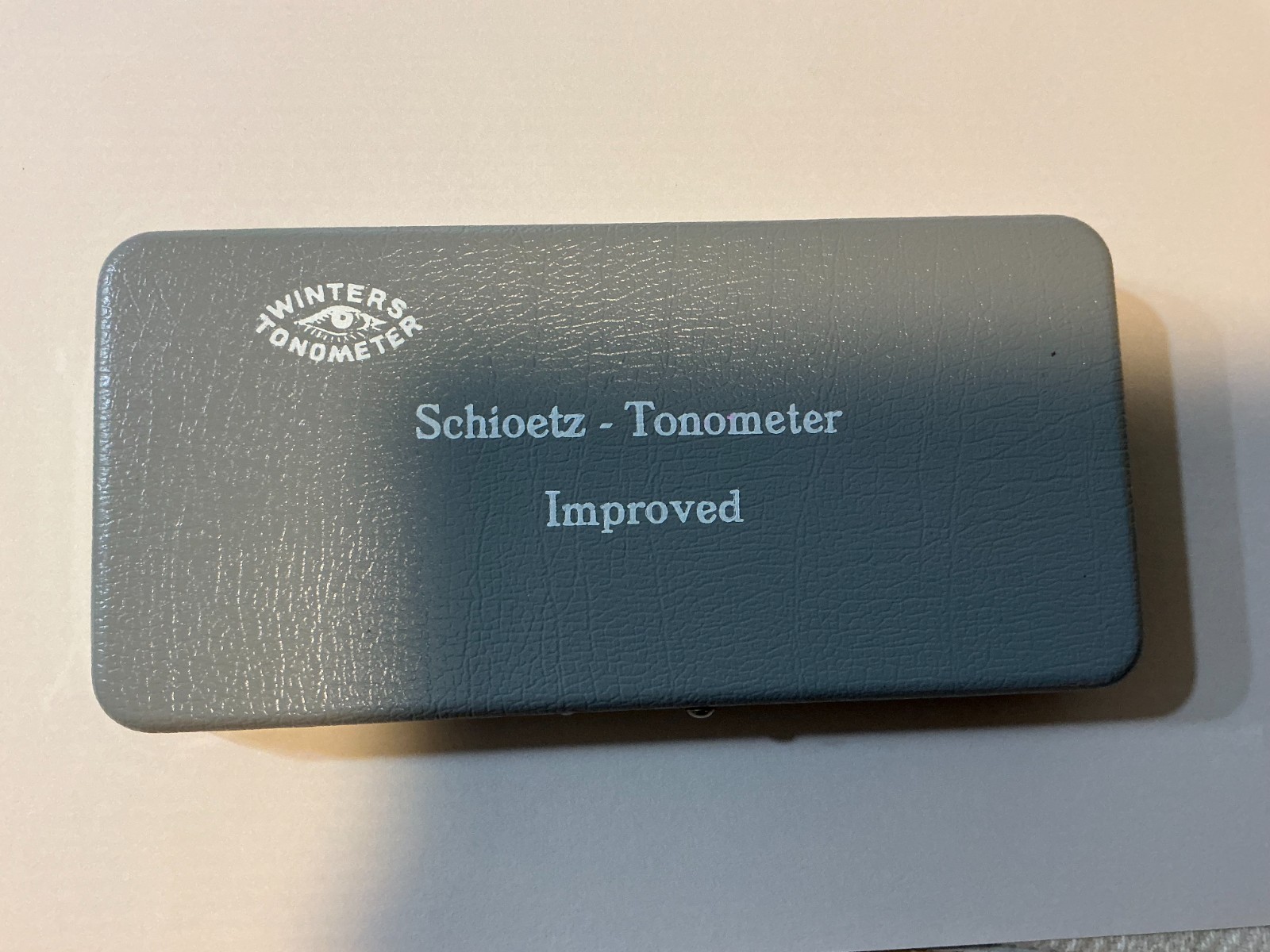 VINTAGE SCHIOETZ - TONOMETER 1955 IMPROVED ORIGINAL BOX PAPERWORK OUTSTANDING!