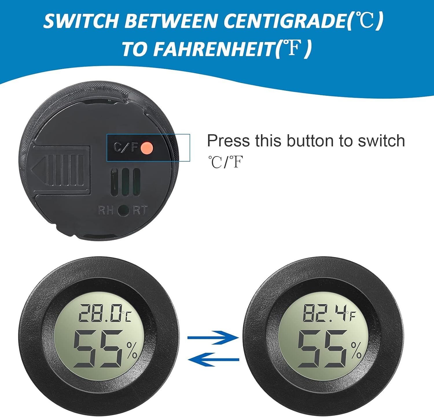 5/10/15/20 Pcs Mini Hygrometer Thermometer Digital Humidity Temperature Gauge
