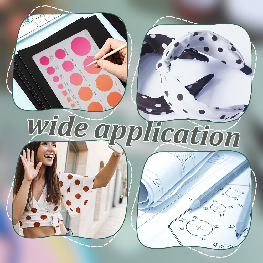 UNICRAFTALE 1Pcs Metal Circle Templates Circle Stencil for Drawing Stainless