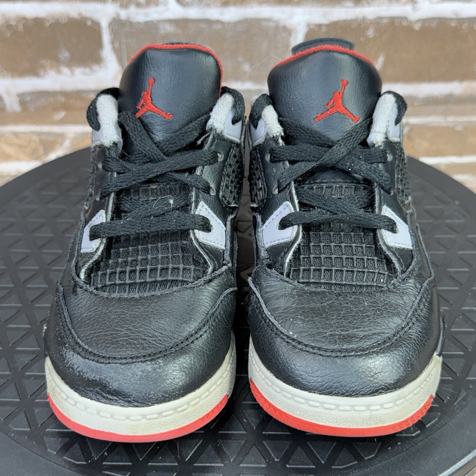 Nike Air Jordan 4 Retro Bred Reimagined Sneakers BQ7669-006 Kids Toddler Size 10