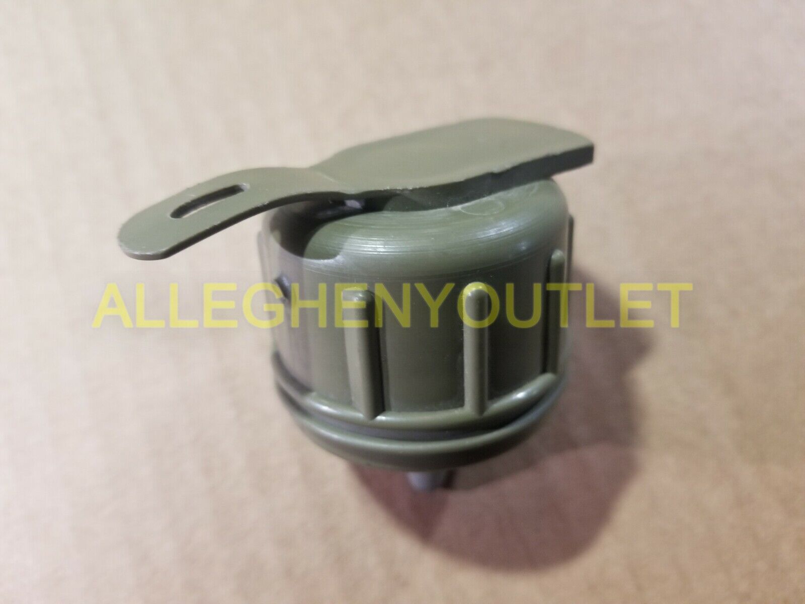 GENUINE US Military 1 QUART QT CANTEEN Hard Plastic OD 1QT w NBC M-1 Cap VGC