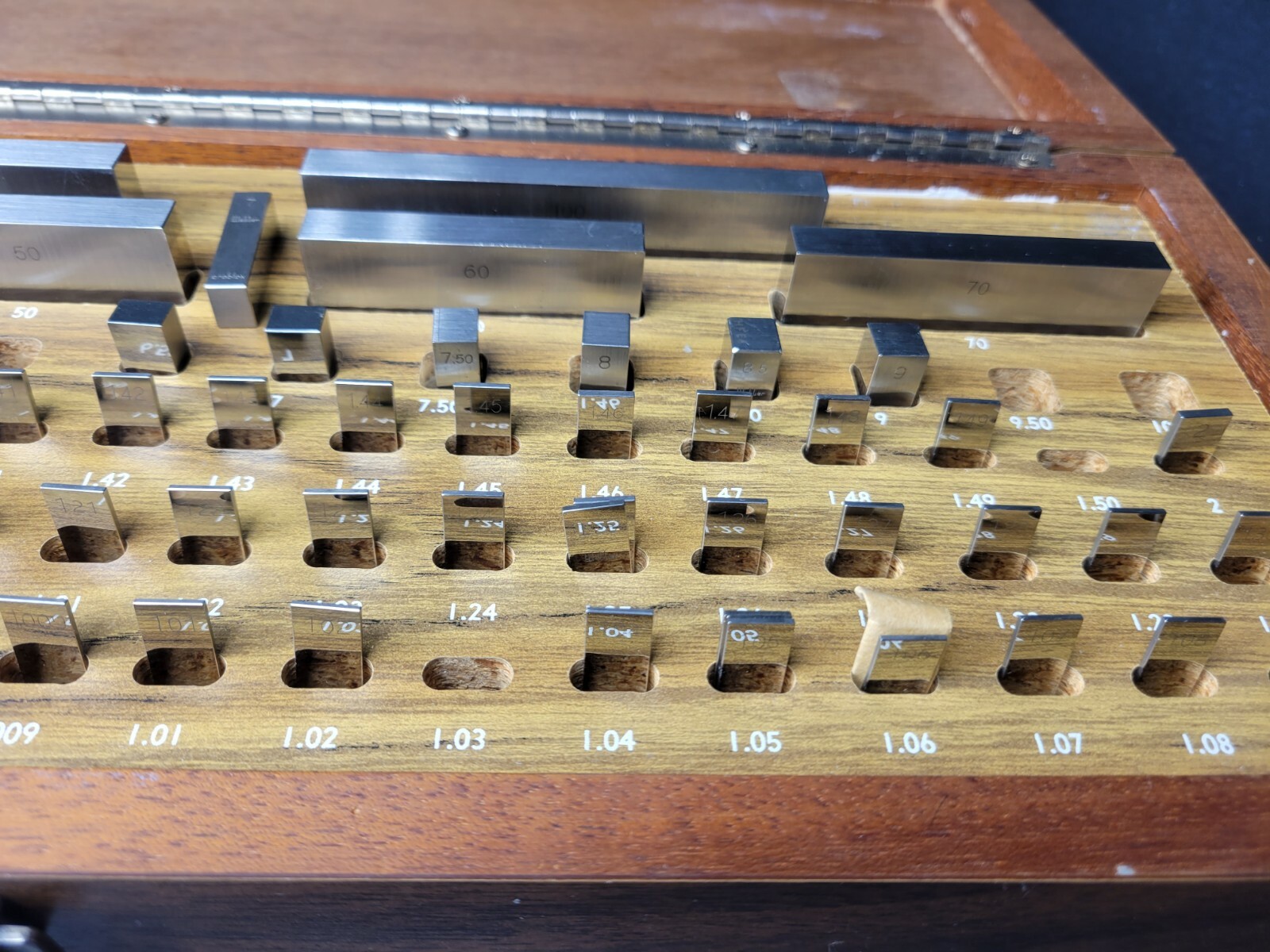 B&S (STARRETT CROBLOX) Metric Rectangular Gage Block Set Inspection Machinist