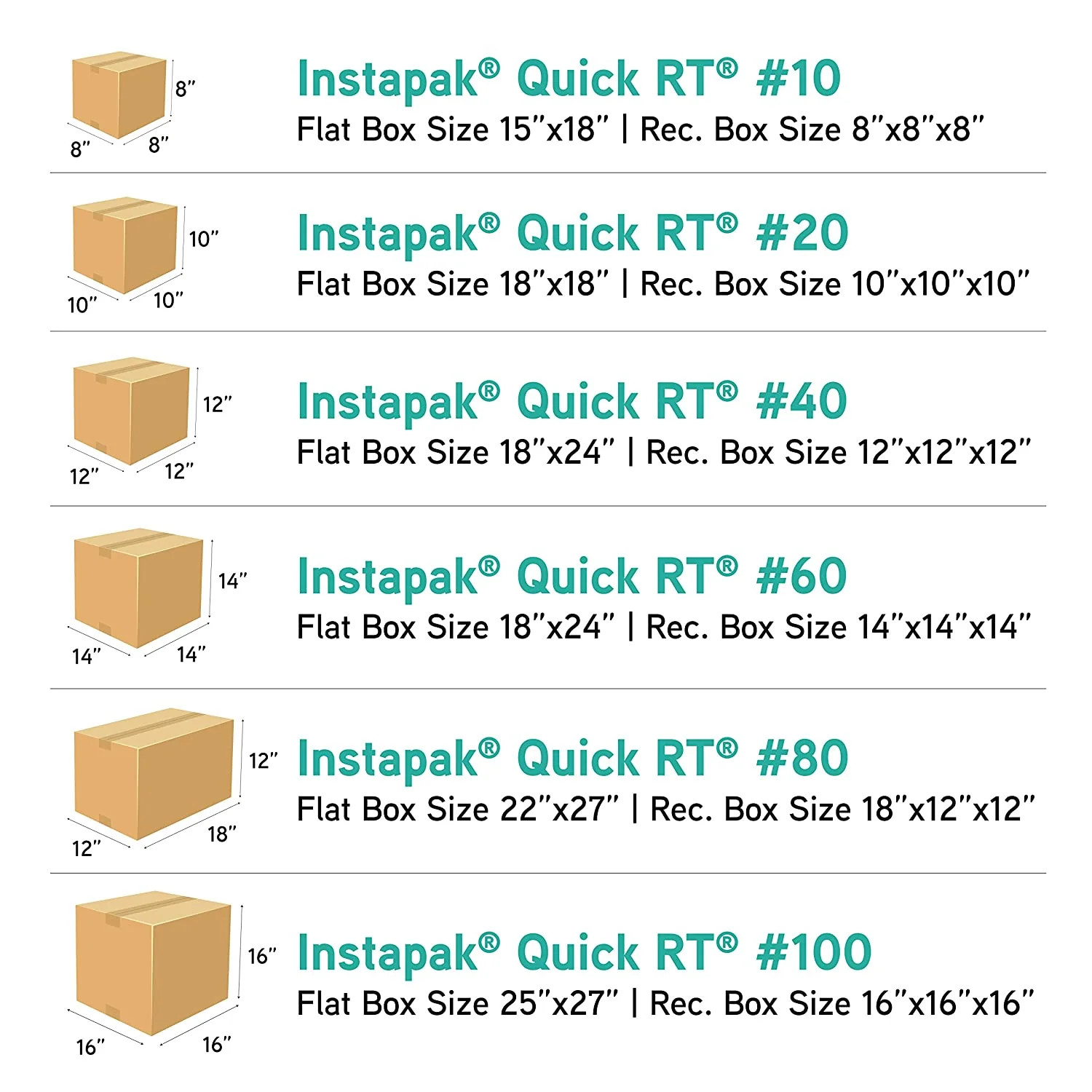 #100 Sealed Air Instapak (Qty 6)