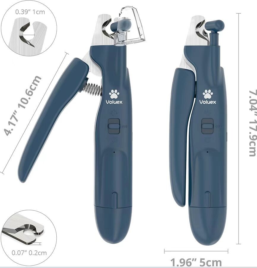 2 in 1 Electric Dog Nail Grinder and Clipper Rechargeable Pet Toenail Clippers