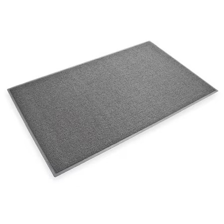 3M 6050 Entrance Mat, Vinyl, 7/16 In Thick, Gray, 3 Ft W X 5 Ft L