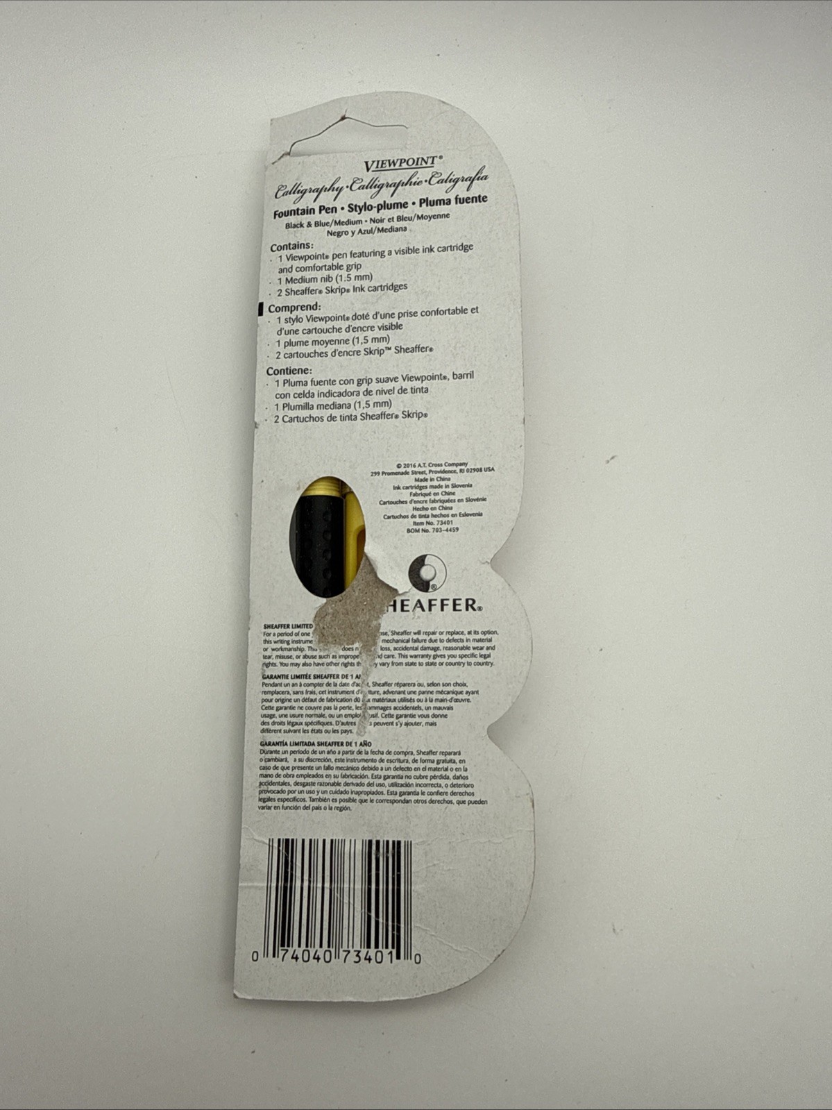 Sheaffer Yellow Viewpoint Calligraphy Fountain Pens Med - NIB