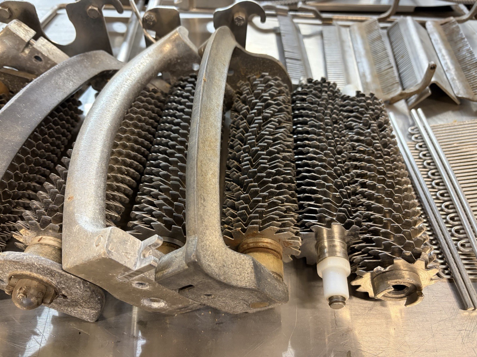 Mixed Lot of Hobart Biro Meat Tenderizer Cuber Liftout Assembly Blade Comb Parts