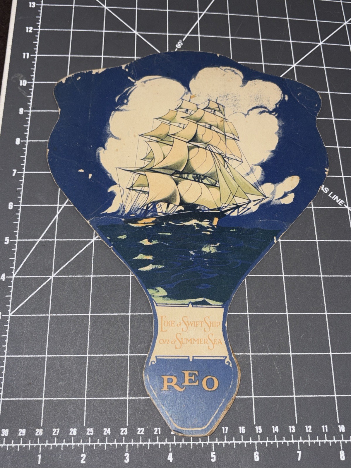 Vintage Lot Of 3 Advertising Cardboard Handheld Fans