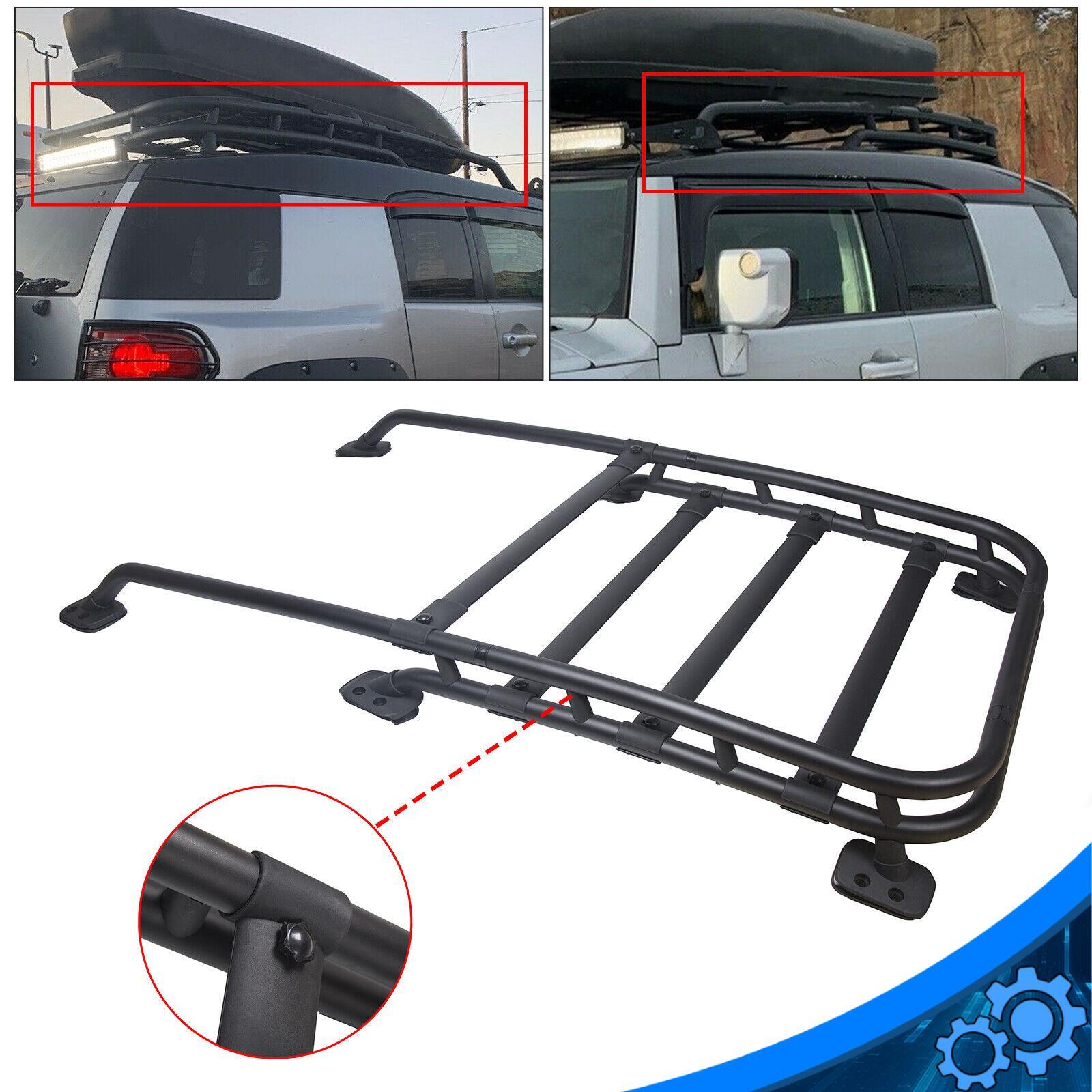 For Toyota FJ Cruiser 2007-2014 Factory Style Aluminum Roof Rack Rail Top Cargo