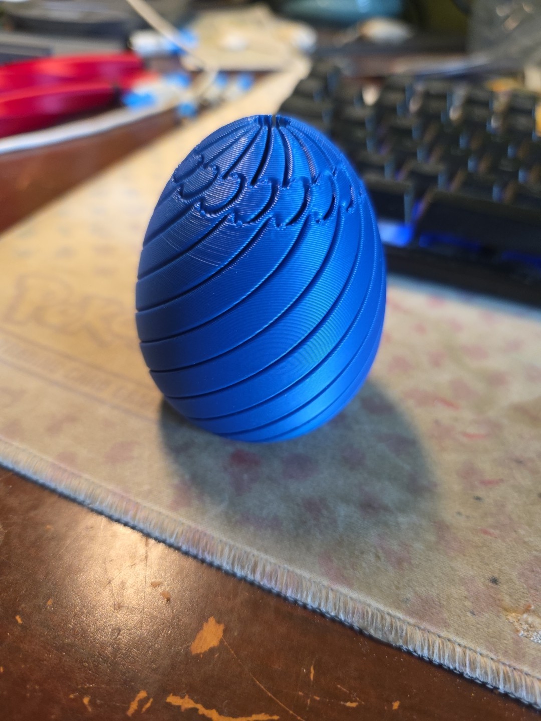 3D Printed Twist Fidget Easter Egg - Many Colors Available - Order for Easter