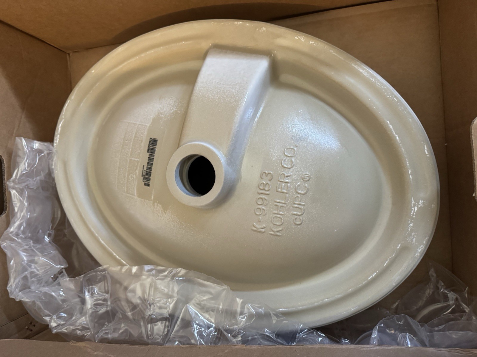 Kohler K-99183-0 White Vox 20" Vessel Vitreous China Bathroom Sink with Overflow