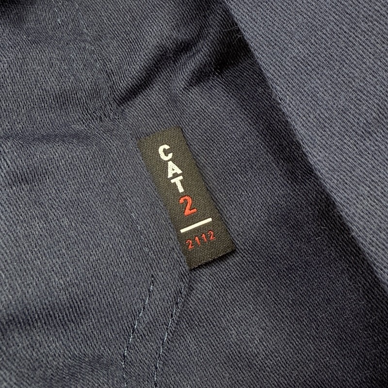 Ariat Work FR Solid Venttek LS Work Shirt Men's XL Navy Unit Drilling Company