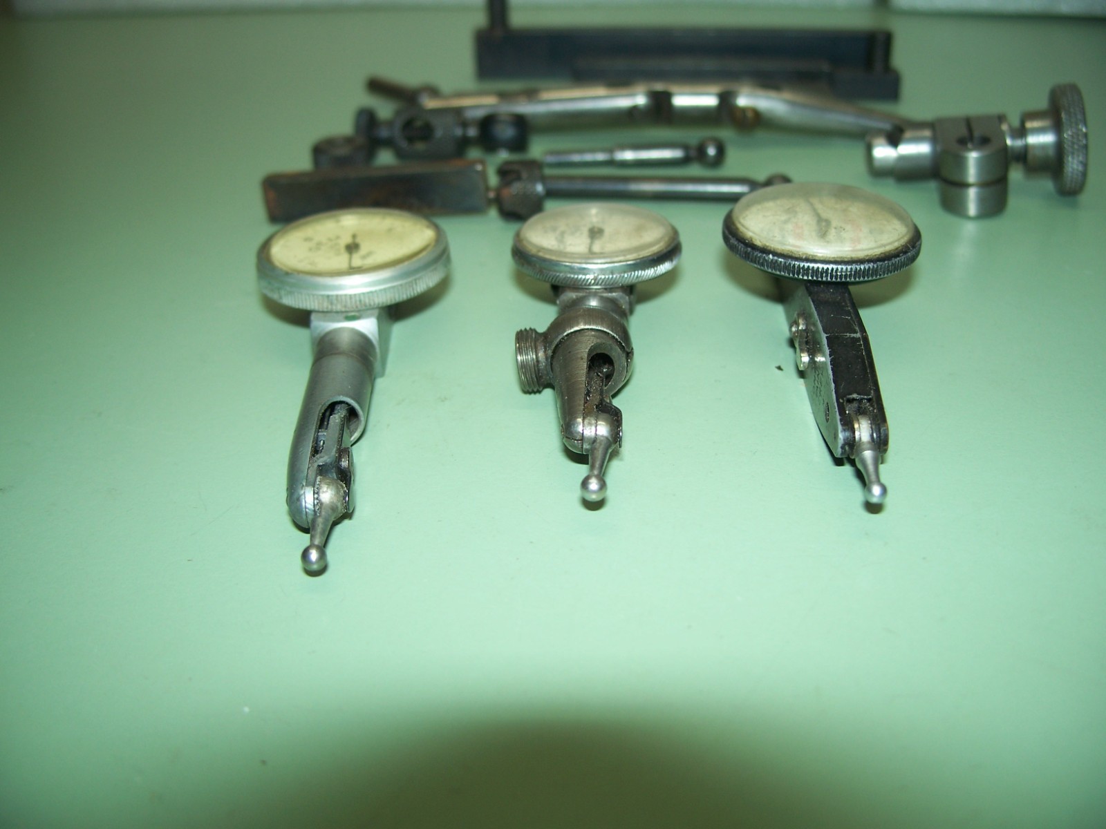 MACHINIST TOOLS LAST WORD GEM AND SPOT ON INDICATORS WITH MISC. CLAMPS