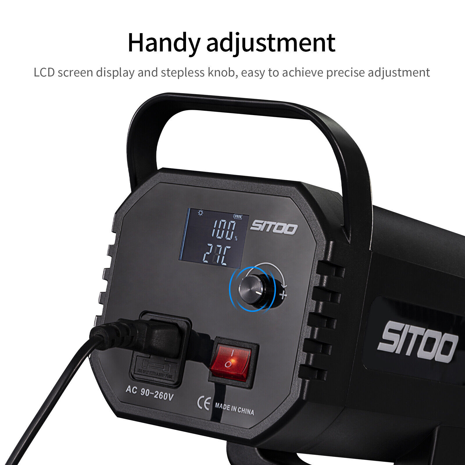 SITOO 250W LED Video Light Spotlight Lamp Studio Lighting Photography Remote