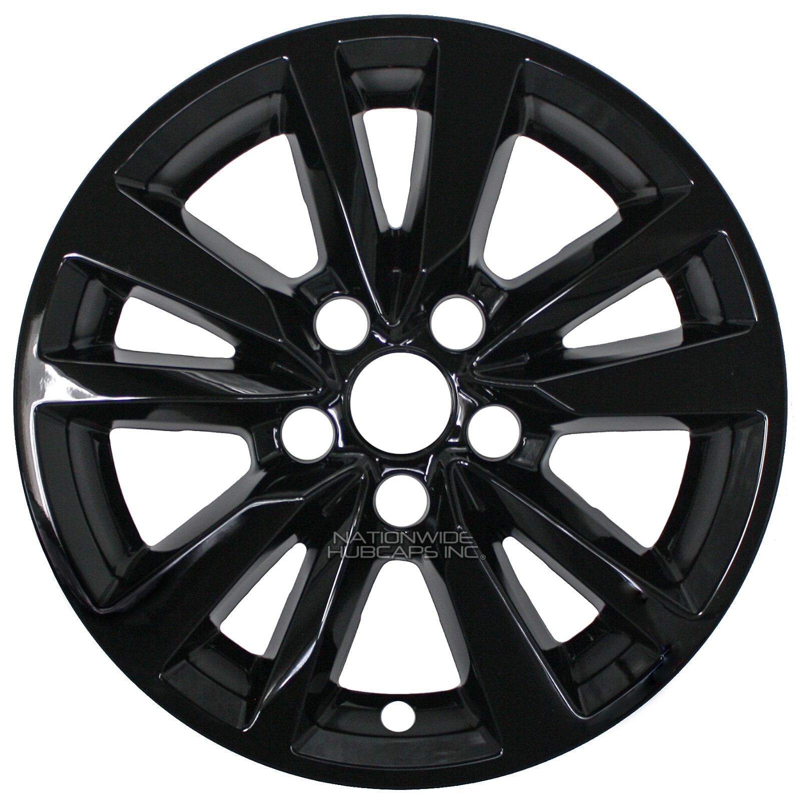 4 fits Toyota Camry LE 2025 Black 16" Wheel Skins Full Rim Covers Hub Caps