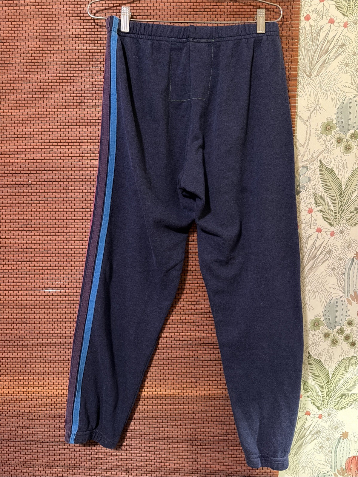 Aviator Nation 5 Stripe Sweatpants Women's Sz M Stripes Designer Multicolor