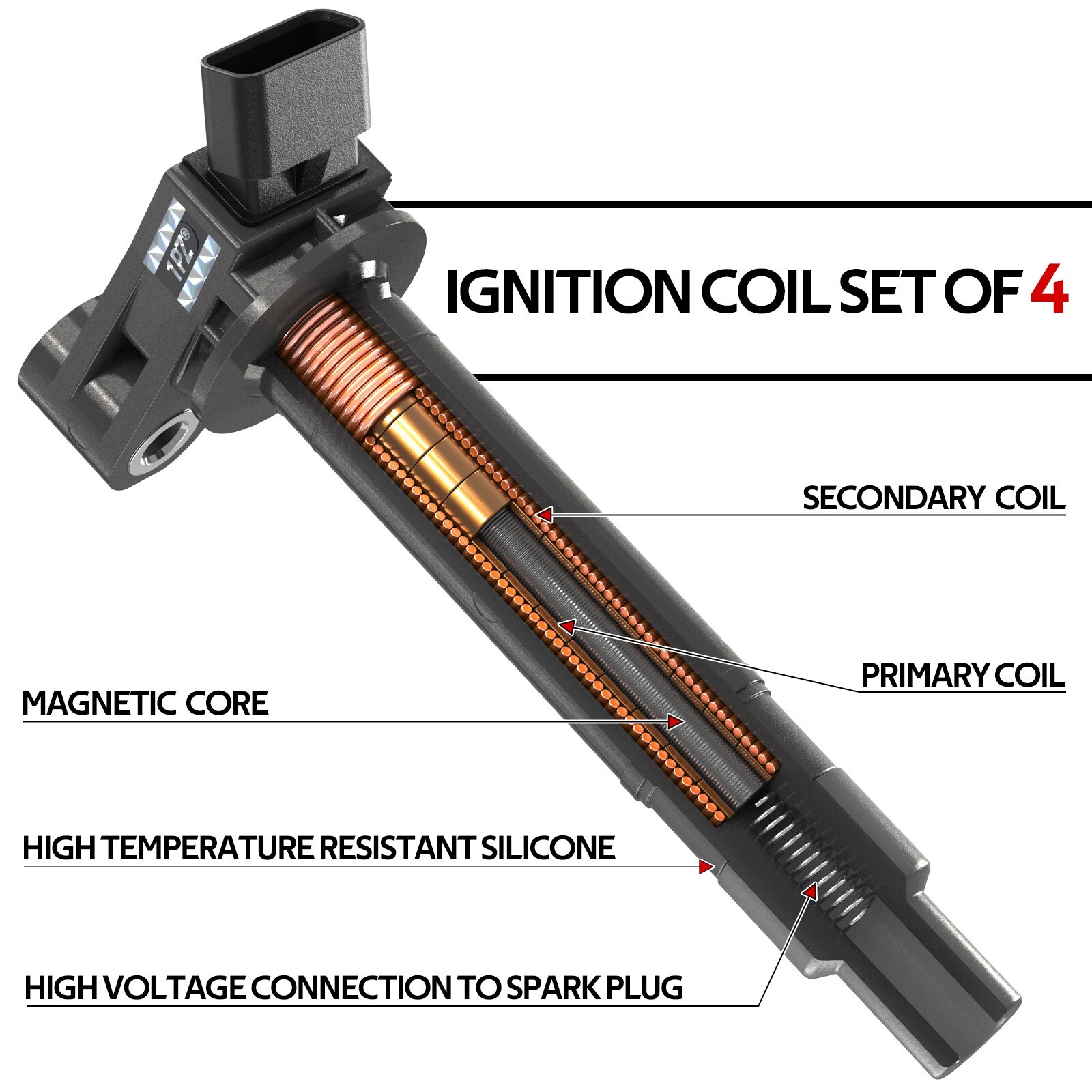 6pcs Genuine Ignition Coil For Toyota Lexus 3.0L V6 90919-02234 Denso 673-1301