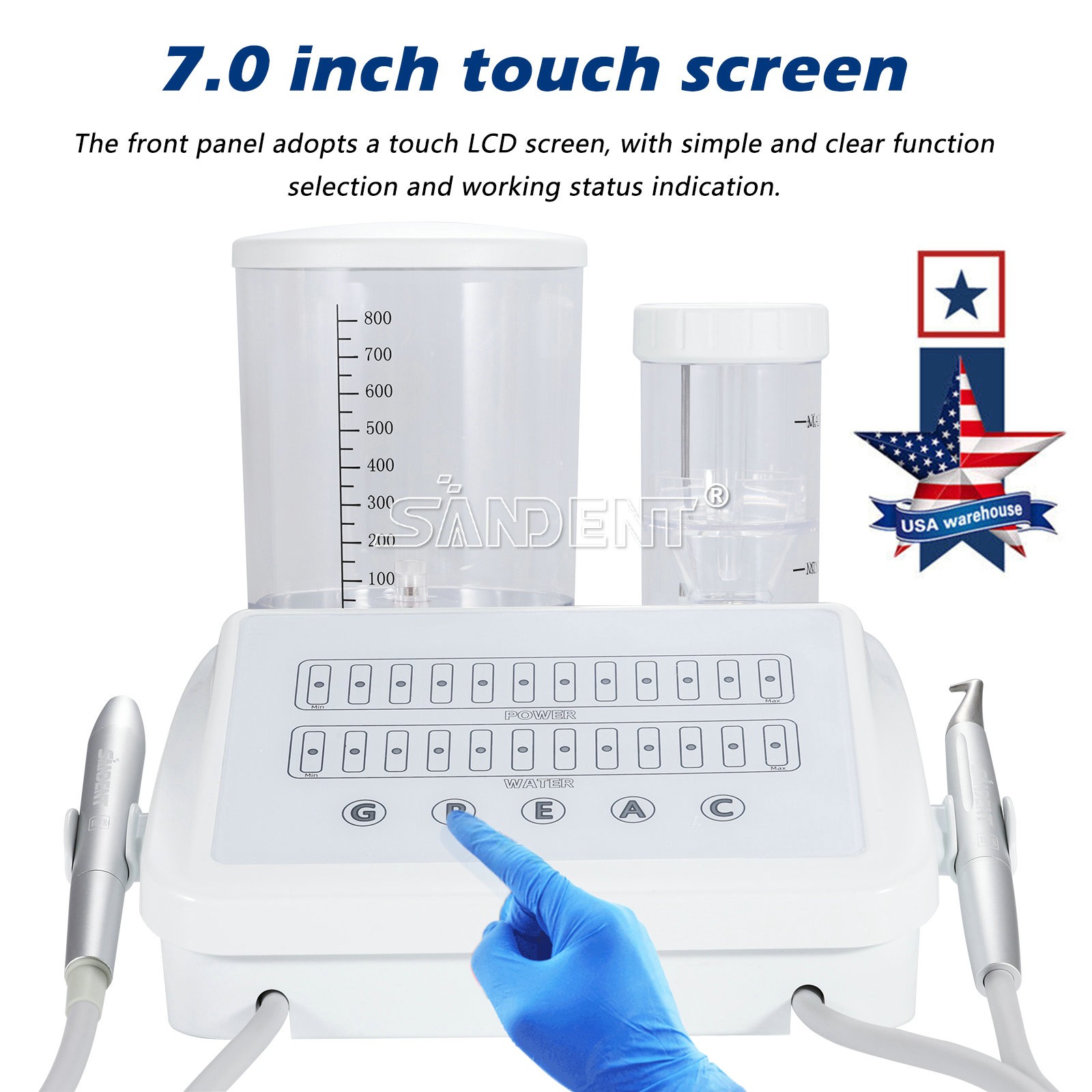 Woodpecker Style Dental Ultrasonic Scaler Air Polisher Supragingival&Subgingival