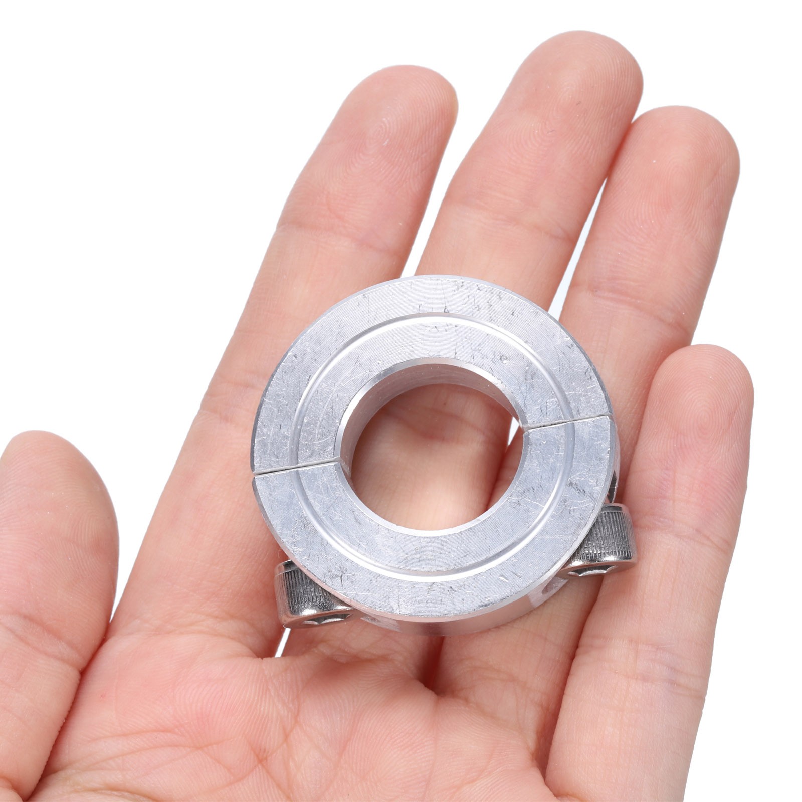 4 Set Double Split Shaft Collar 3/4" Bore Aluminum Clamping Collar 1-1/2" OD