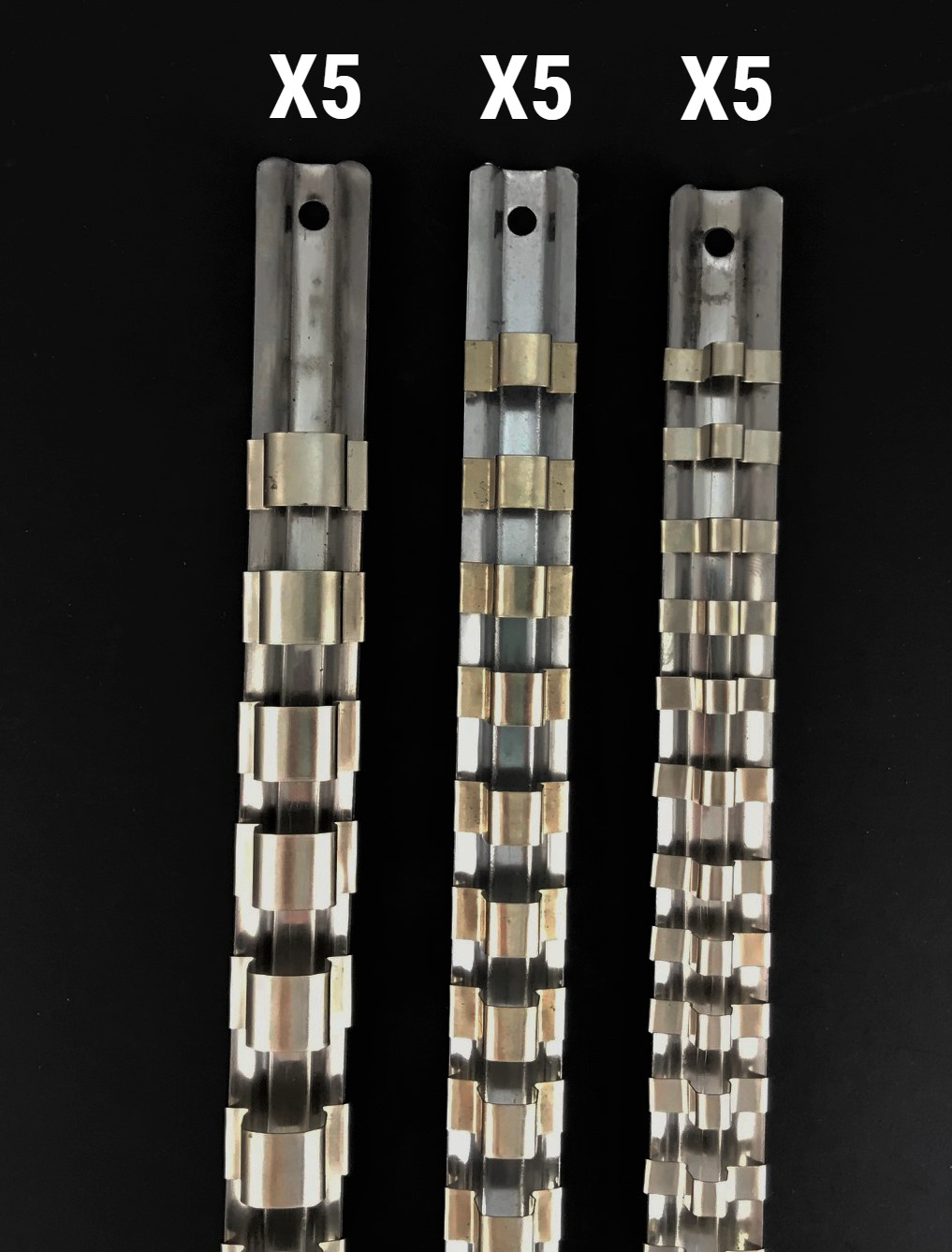 15pcs Socket Rails 1/4" 3/8" 1/2" 16 Clip On Rail Tool Organizer Storage US SHIP