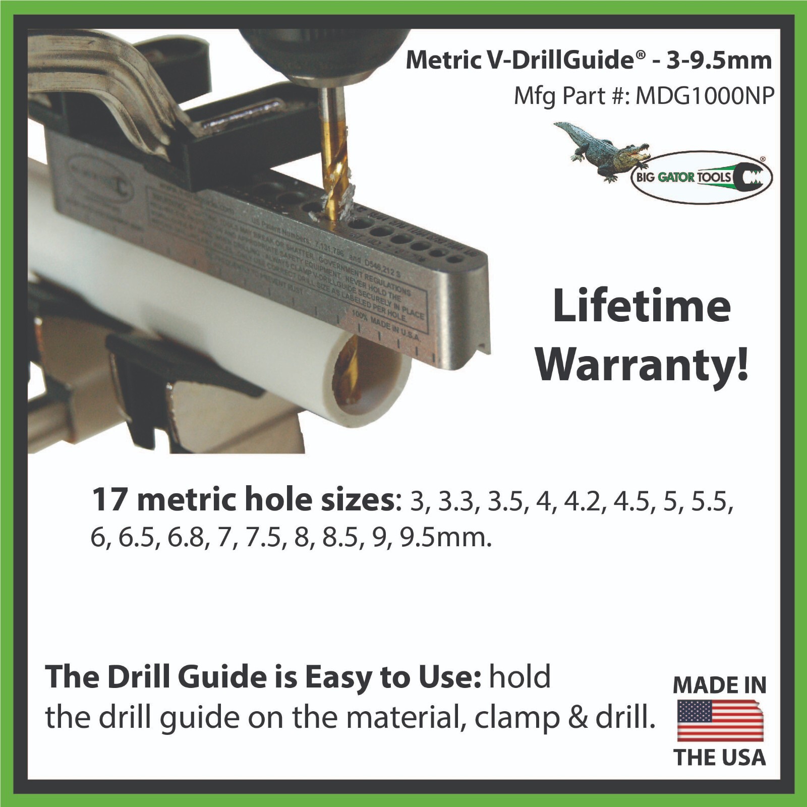 The Complete Metric Set - Drill & Tap Guides - Big Gator Tools line