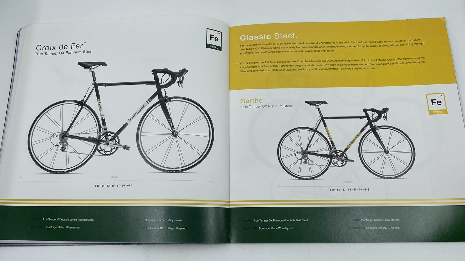 NEW 2006 GREG LEMOND Racing Bicycles Full-Line Catalog Road Vintage Cycling