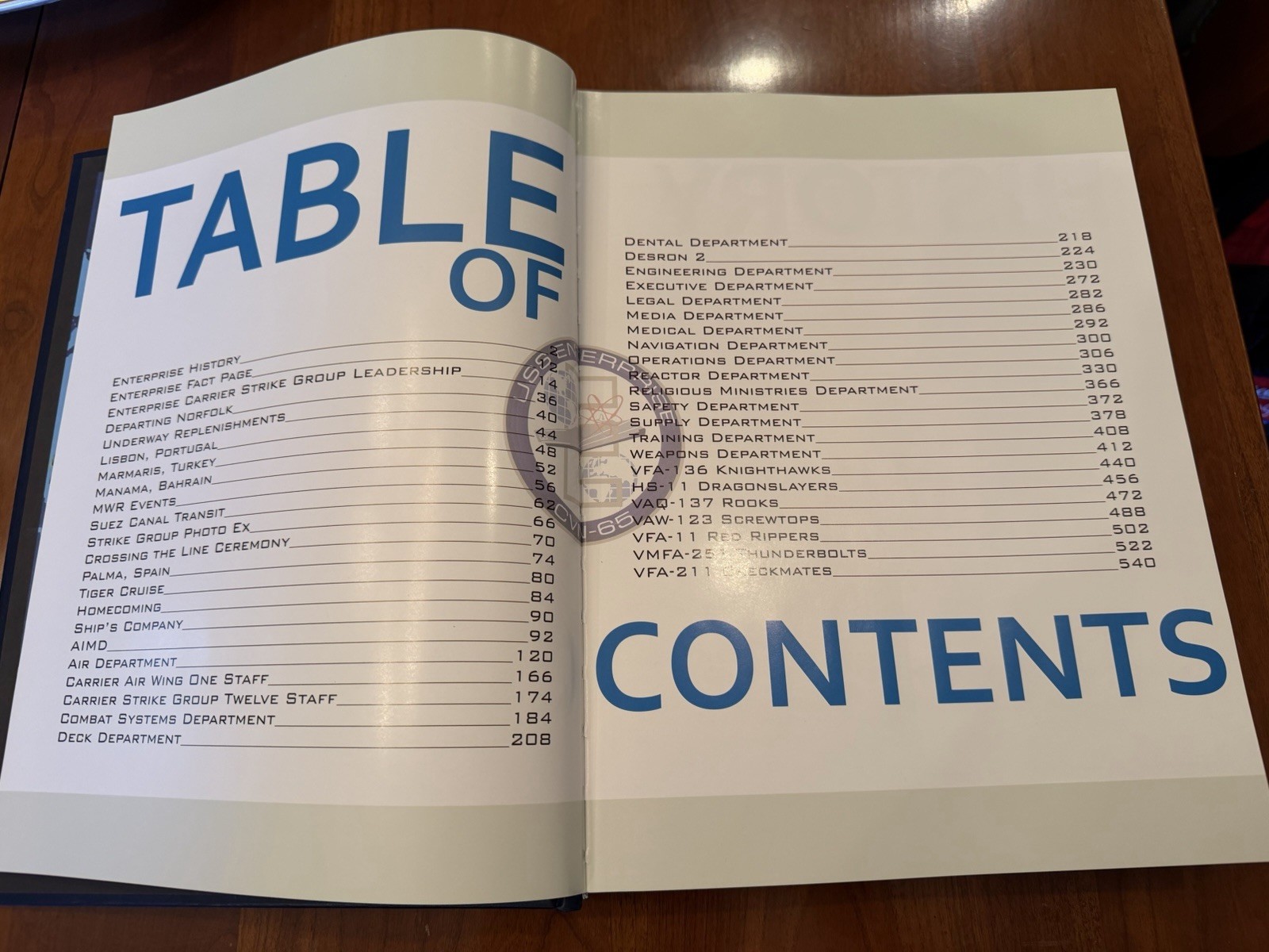 ☆ USS ENTERPRISE CVN-65 WORLD DEPLOYMENT CRUISE BOOK YEAR LOG 2011 NAVY ☆