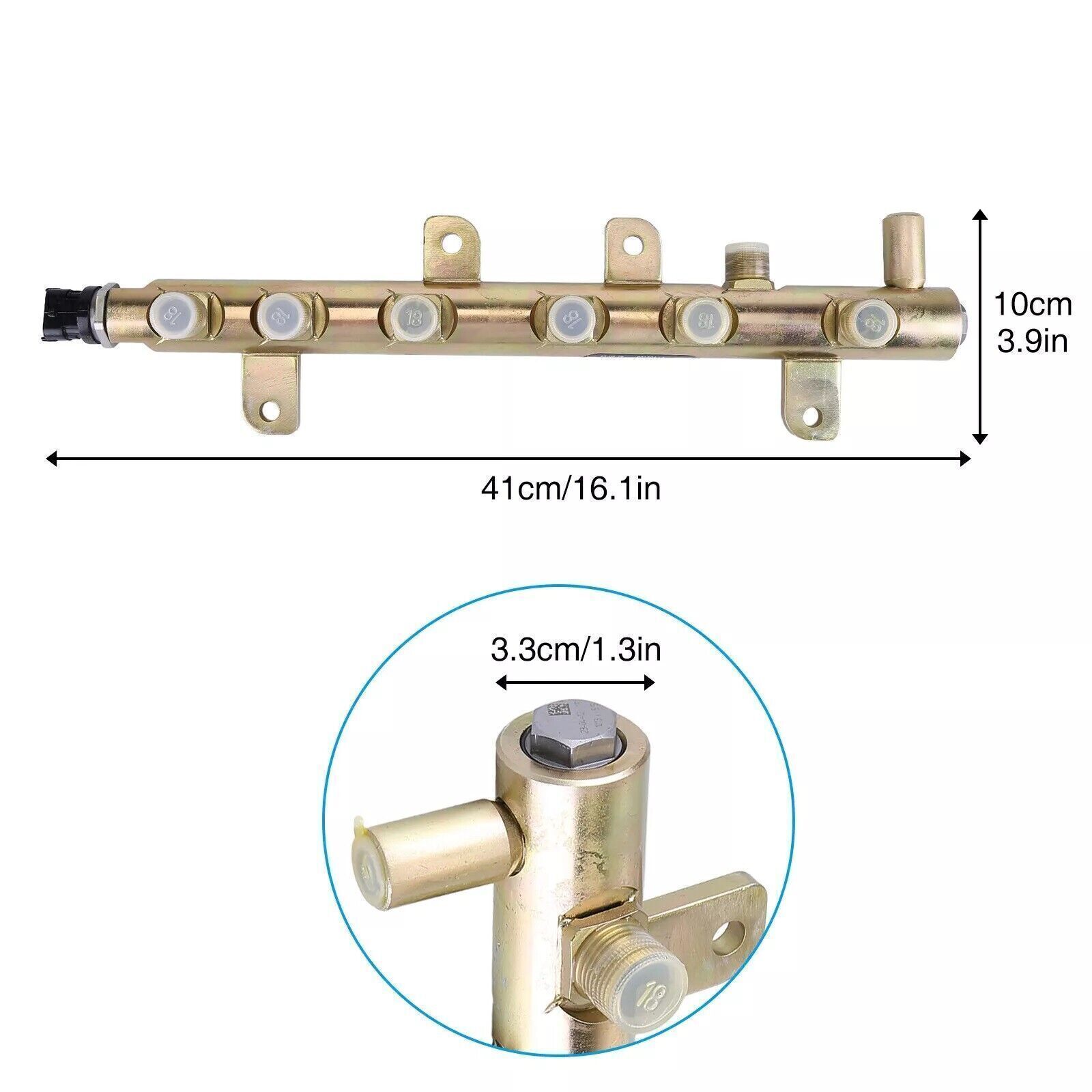 OEM GENUINE Fuel Rail &Sensor 0445226044 For Dodge RAM 07-12 Cummins 6.7 Diesel
