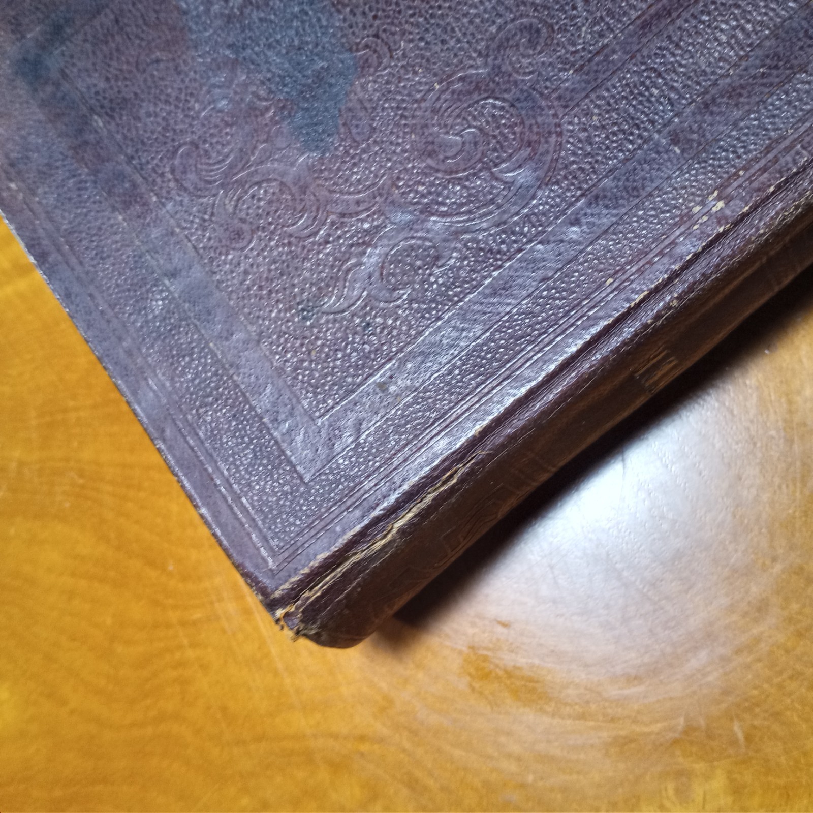 Rare Genuine Civil War Relic Fort Monroe 1864 Prayer Book Inscribed with Quill