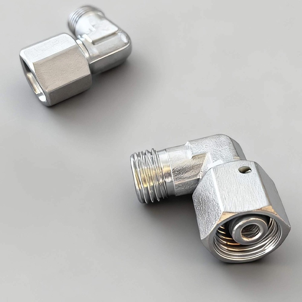 2Pcs For AGT M14x1.5 Din Male To Female 90 Mini Excavator Hydraulic Fittings HOT