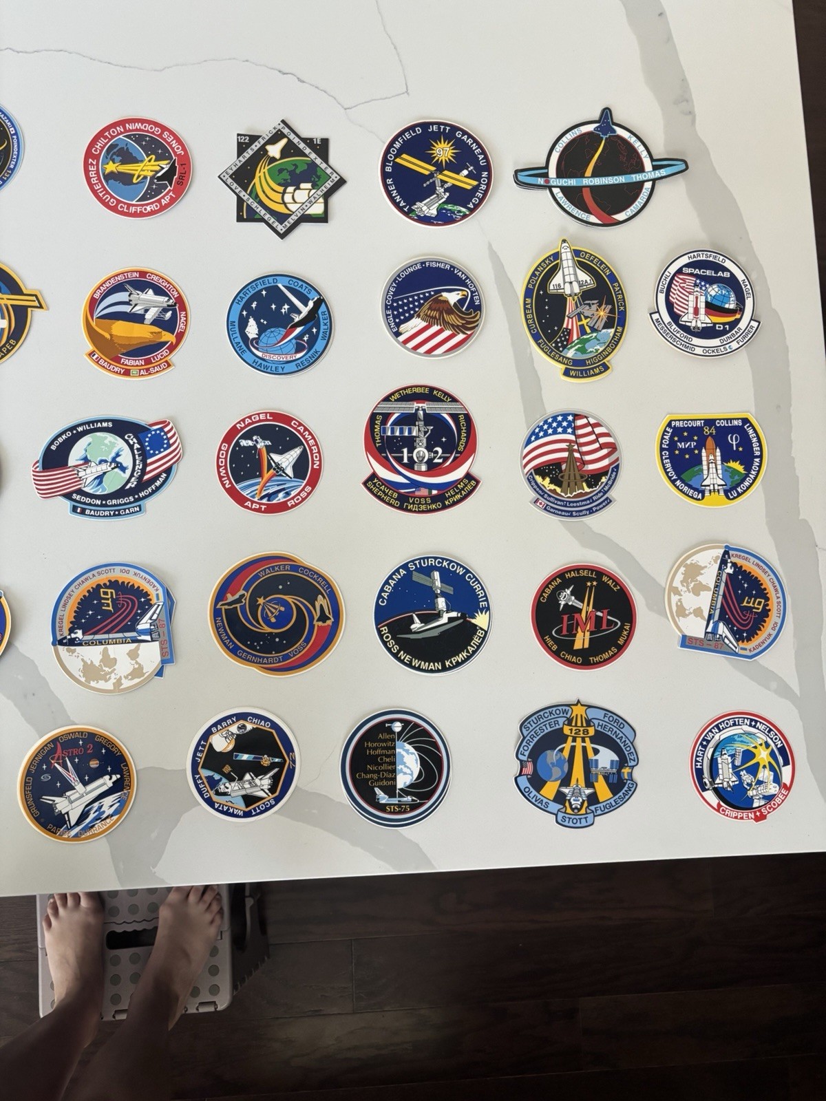 NASA And Other Space Shuttle Mission Patch Stickers