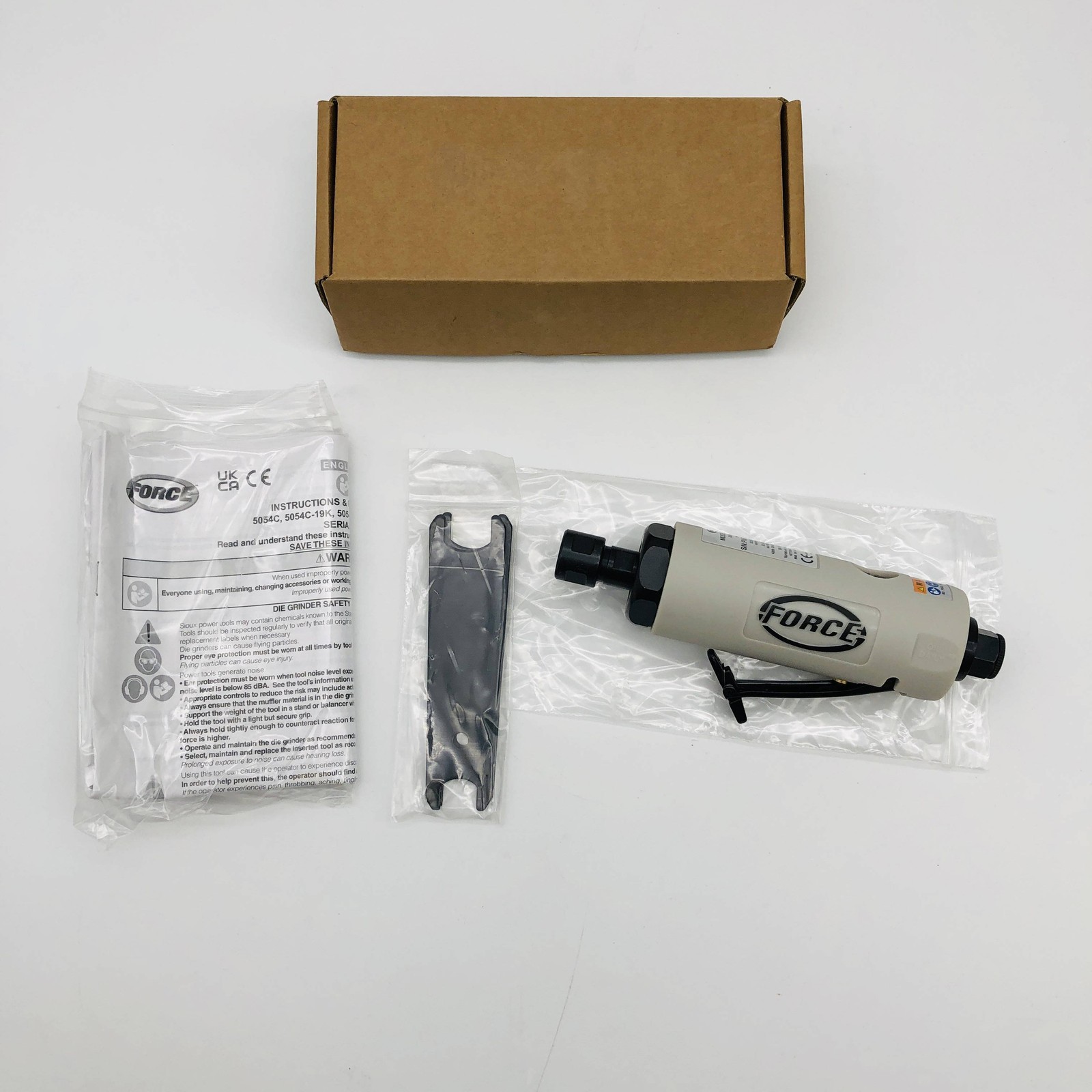 Sioux Snap On 5054C Straight Die Grinder 1/4 Collect 22000RPM 0.5HP Medium Duty