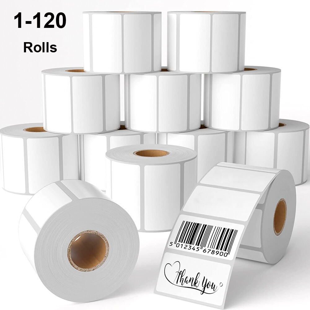 1000/Roll 2.25"x1.25" Direct Thermal Labels Adhesive SKU Label  for Zebra Amazon
