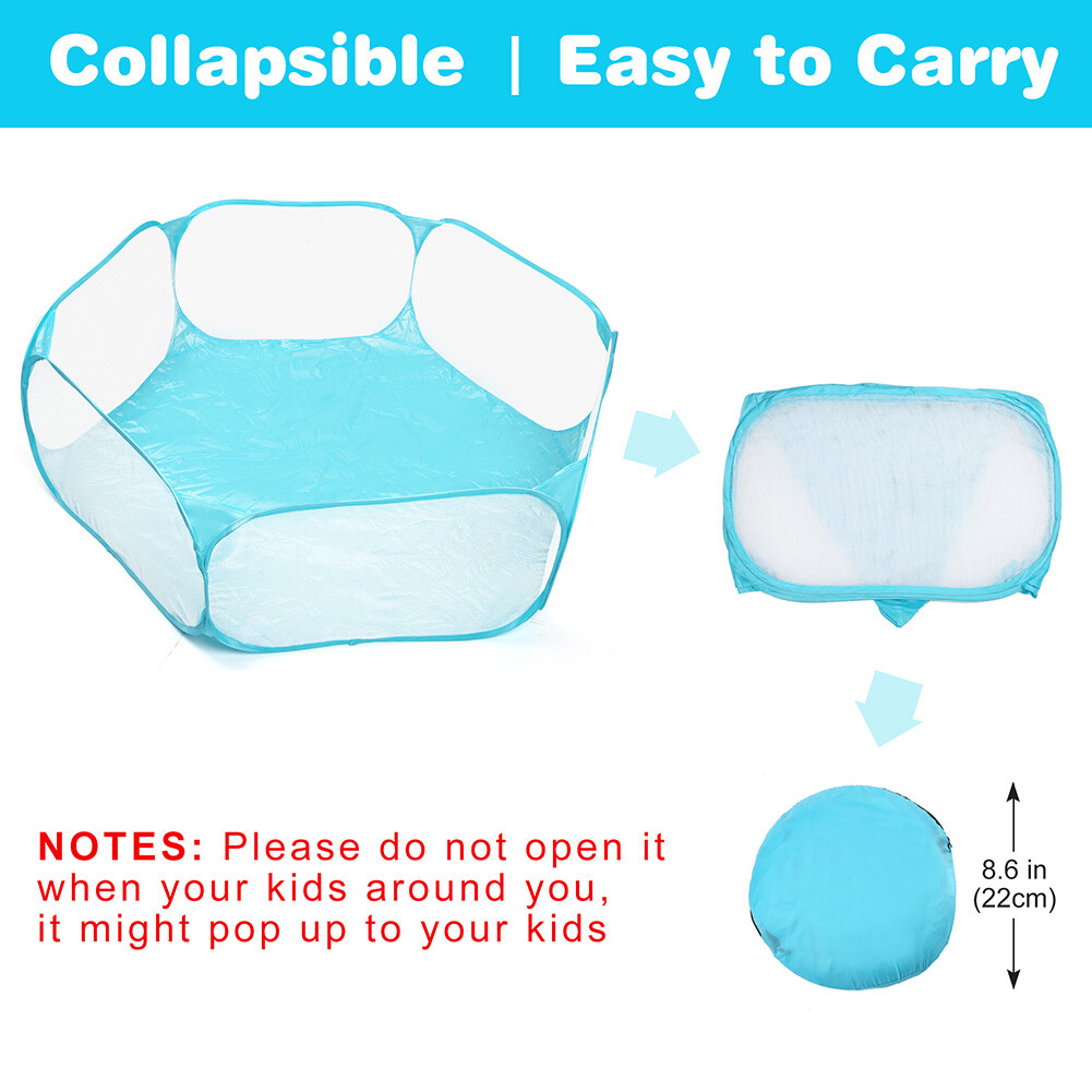 Small Animals Tent Cage Breathable Pet Playpen Pop Open Exercise Fence Rabbits