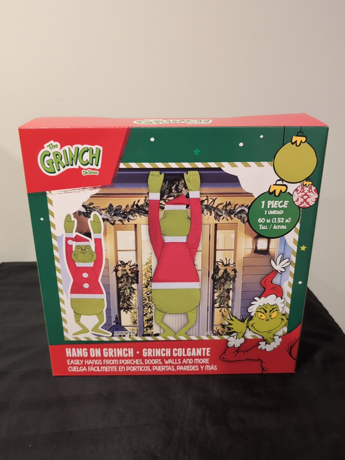 Dr Seuss 5 ft The Grinch Christmas Hanging Hang On Roof Climbing Holiday Decor