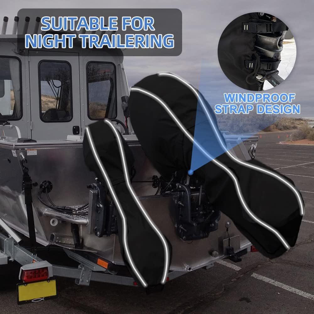 Heavy duty Boat Full Outboard Motor Engine Storage Canvas Cover