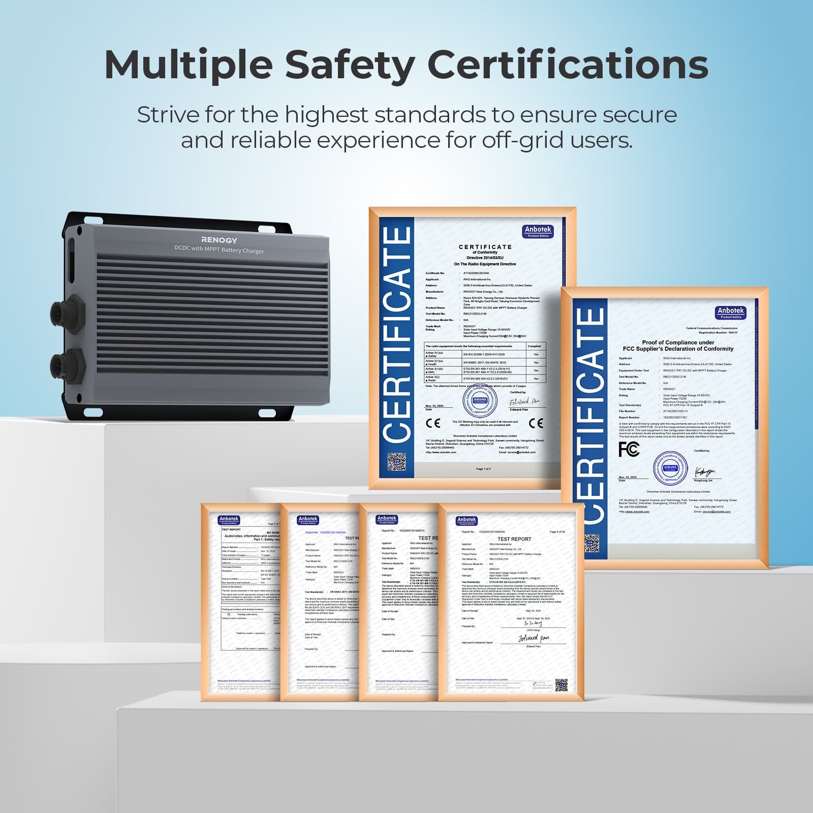 RENOGY 12V/24V 50A DC-DC Charger w/MPPT For RV, Marine Lithium/AGM/Gel Batteries