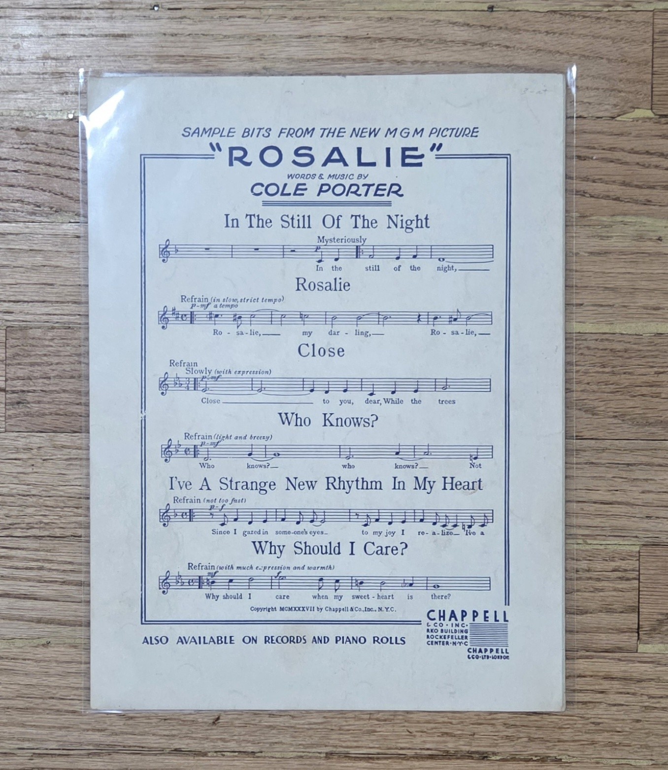 (8) Vintage Music Sheets Lot