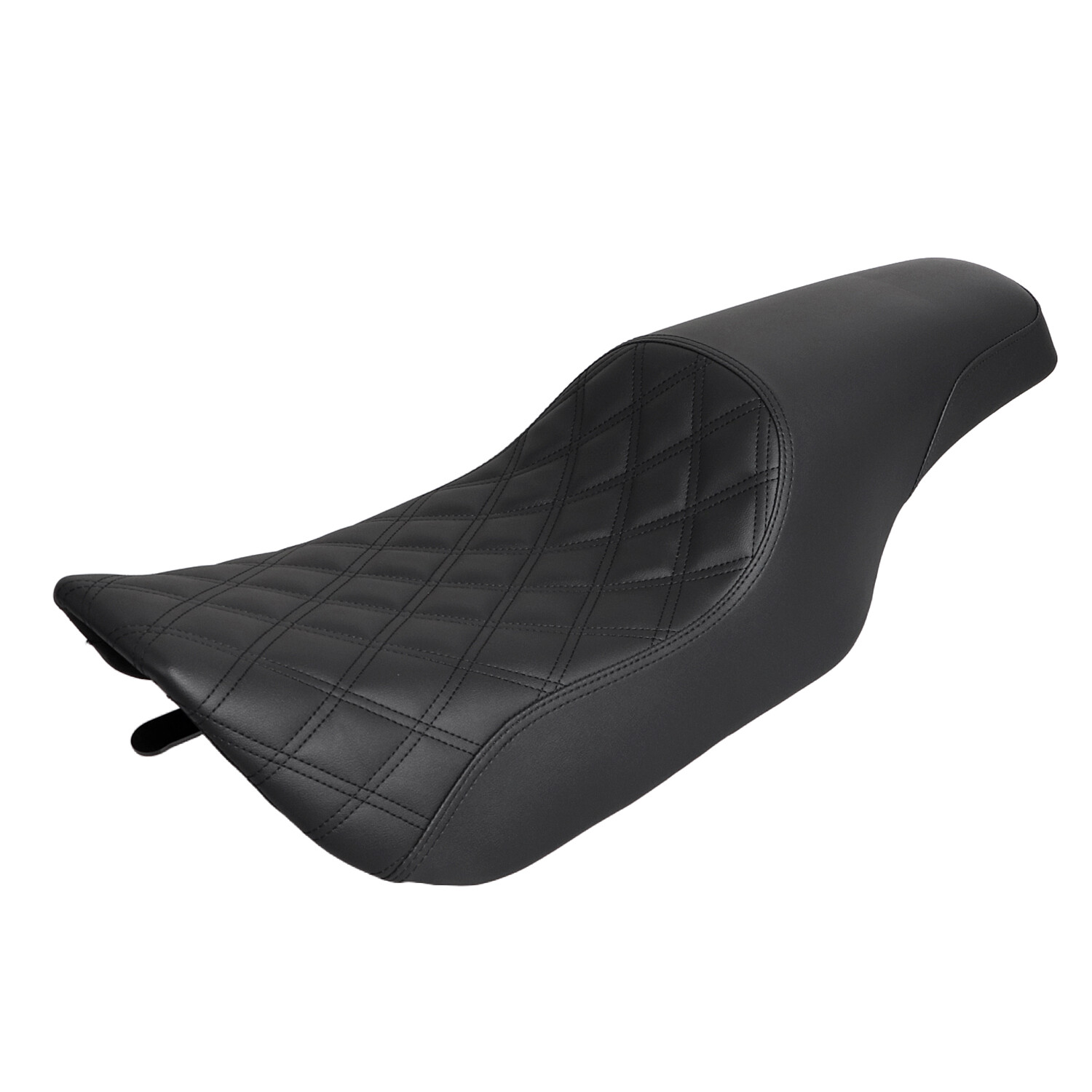 Black Driver Passenger Extended Two-Up Seat For Harley Road King FLHR 1997-2007