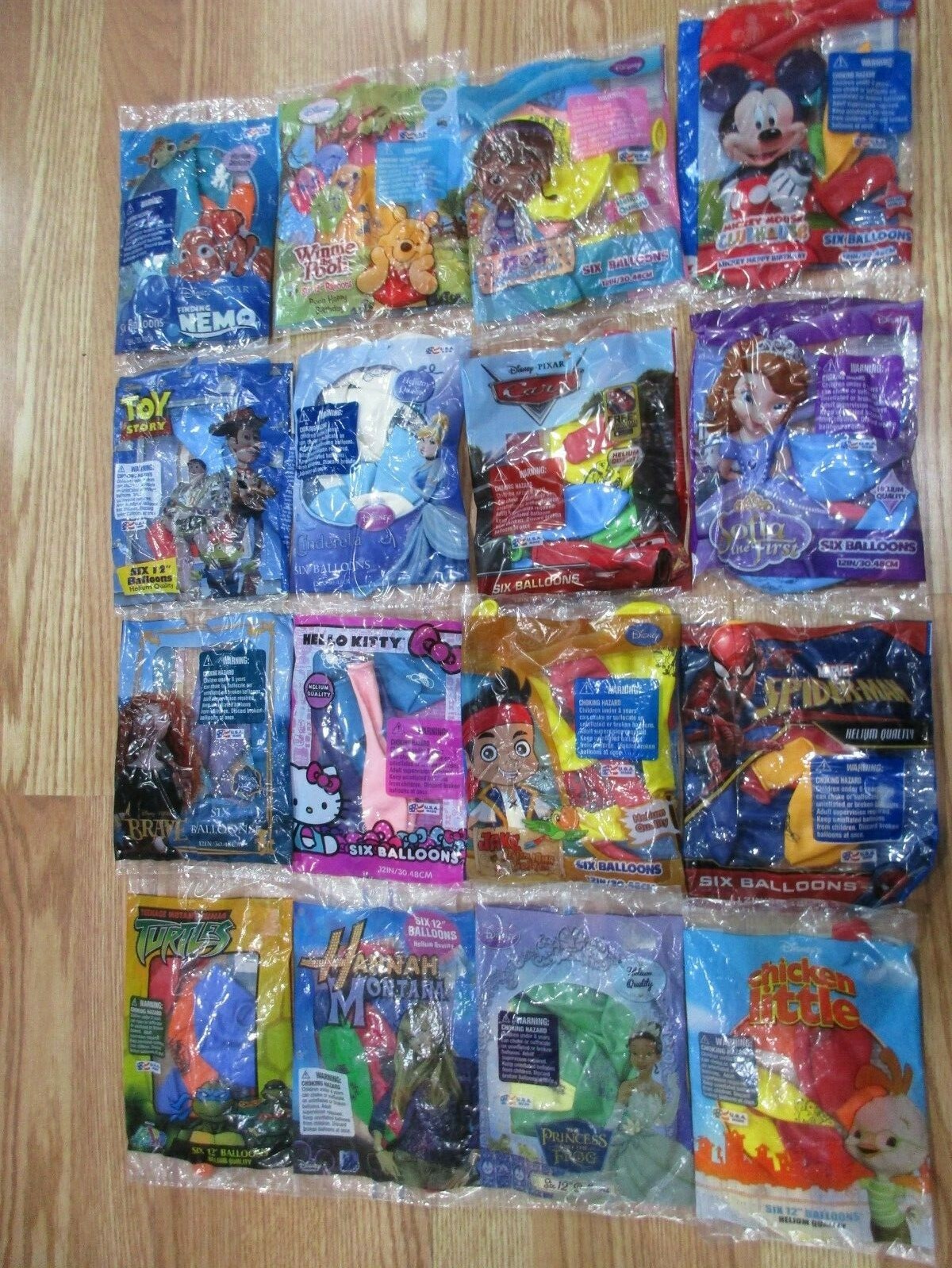 Hard to Find Characters 6pk 12" Latex Balloons U Pick NOT a LOT NOS