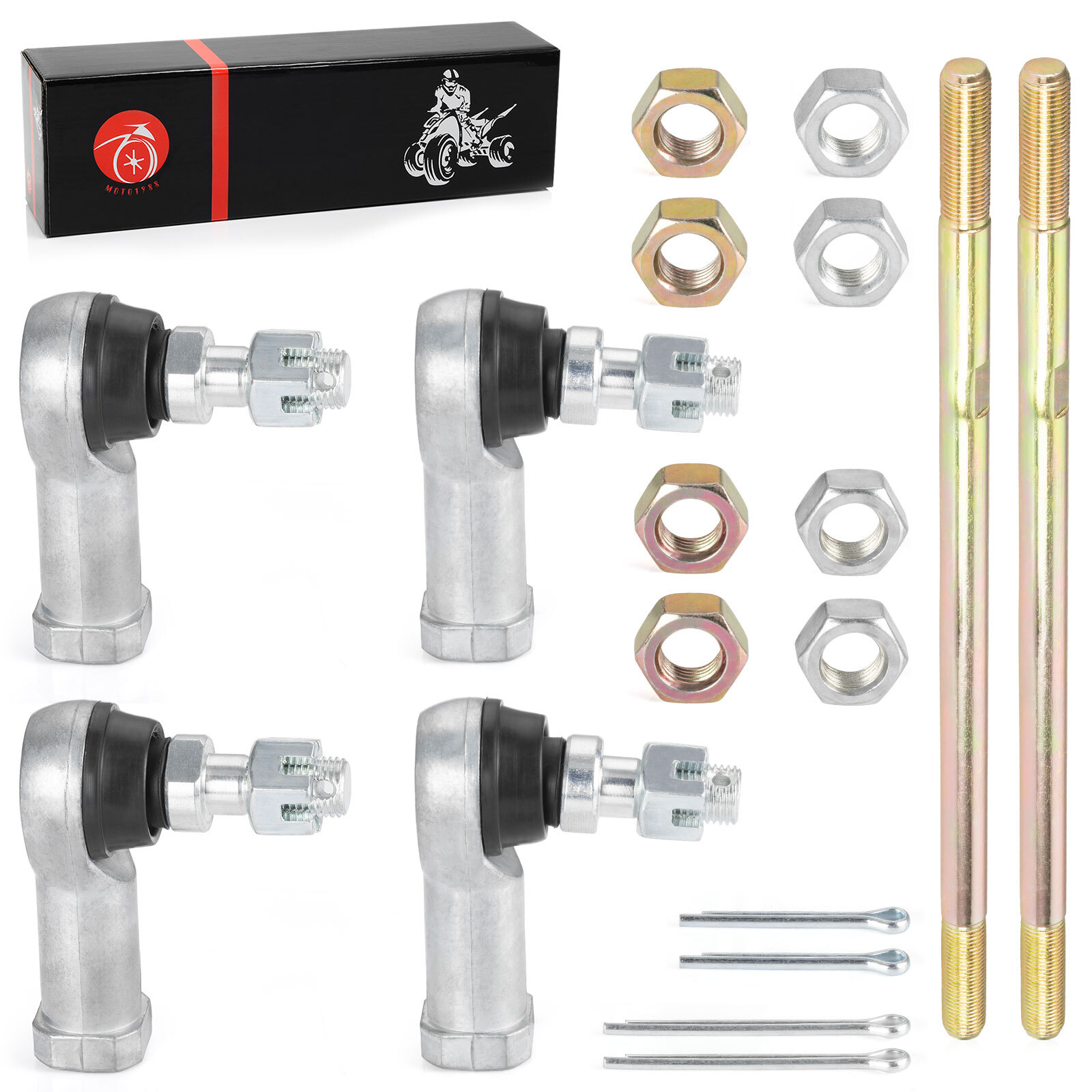 Tie Rods with End Kit for Honda Rancher 350 TRX350 400 TRX400 ATV 53158-HP5-003