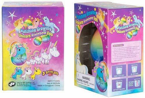 Surprise Growing Unicorn Hatching Rainbow Egg Kids Toy New