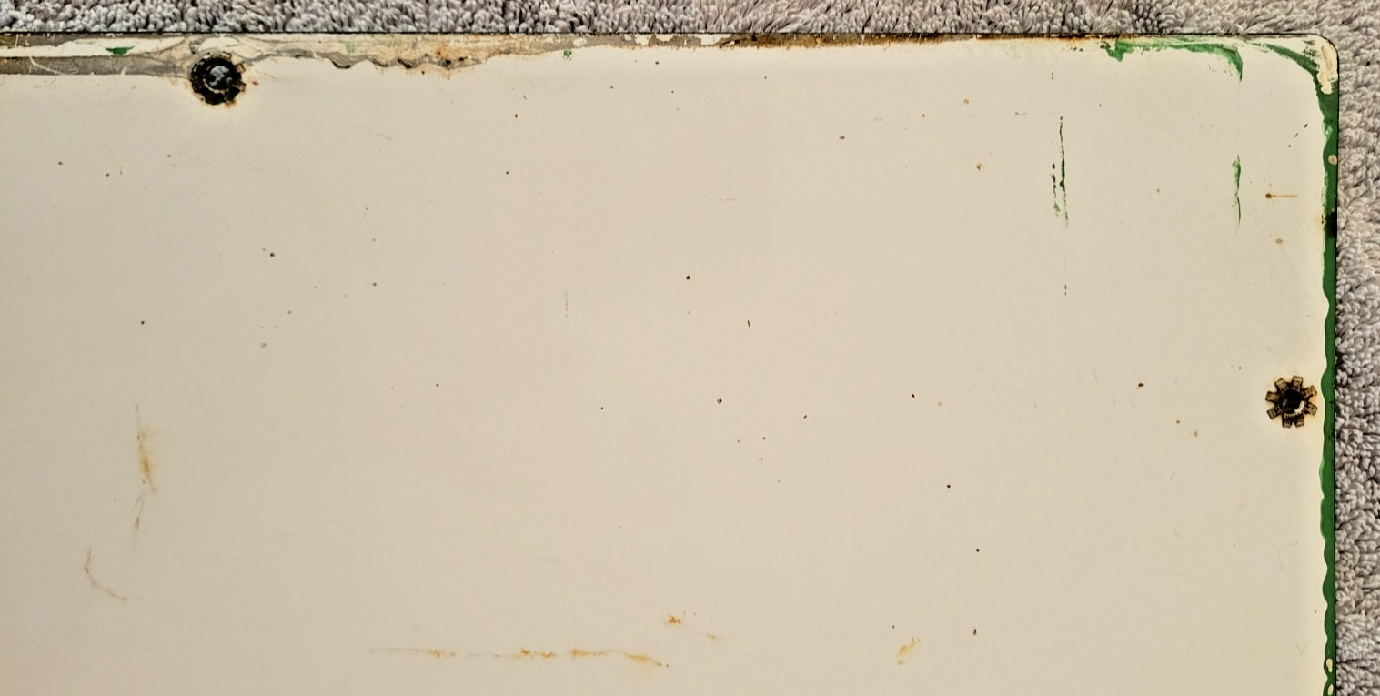 Original 1960 Sky Chief Su-preme Texaco Petrox Porcelain Sign 18" x 12"